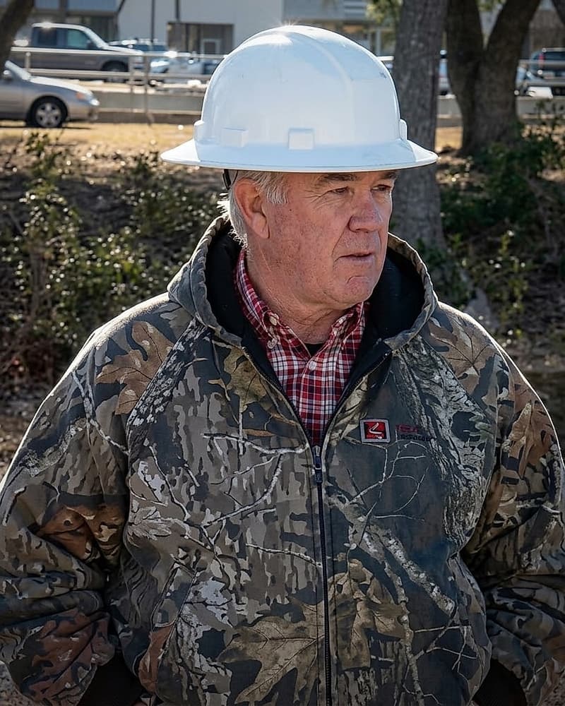 Robert Bailey, who founded Bailey HDD in 2000, on site in a hard hat